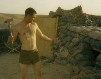 Steve Gray w hatchet